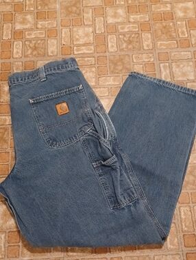 Carhartt Men’s Blue Denim Carpenter Jeans 36x32